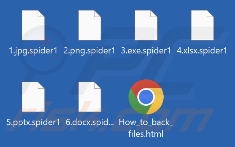 File criptati dal ransomware Spider (estensione .spider1)