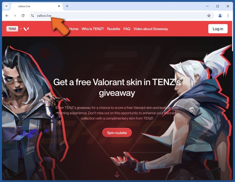 Valorant Skin Giveaway truffa