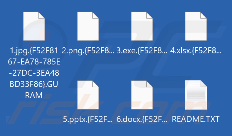 File criptati dal ransomware GURAM (estensione .GURAM)