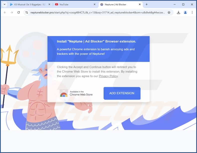 Neptune | Ad Blocker adware promotore