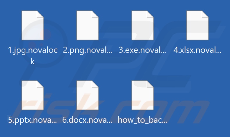 File criptati dal ransomware Novalock (estensione .novalock)