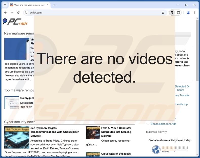 Pro Video Downloader adware aspetto