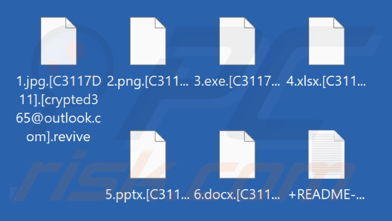 File crittografati dal ransomware Revive (estensione .revive)