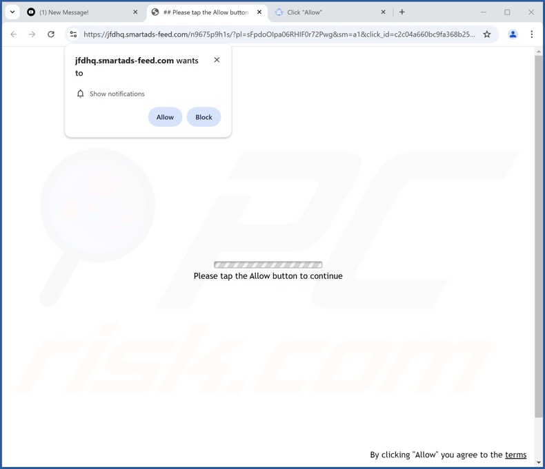 smartads-feed[.]com pop-up reindirizzamenti