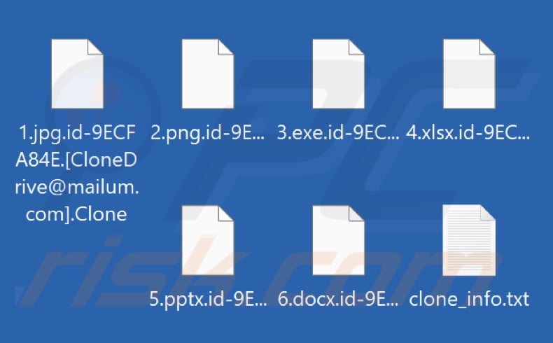 File criptati dal ransomware Clone (estensione .Clone)