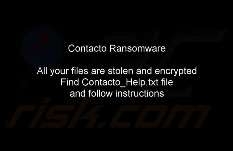 Contacto ransomware Carta da parati