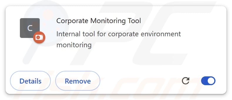 Corporate Monitoring Tool estensione del browser