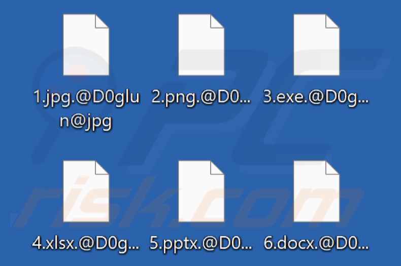 File criptati dal ransomware D0glun (estensione .@D0glun@[original_extension])