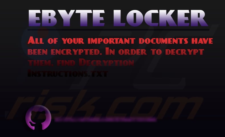 EByte Locker ransomware Carta da parati