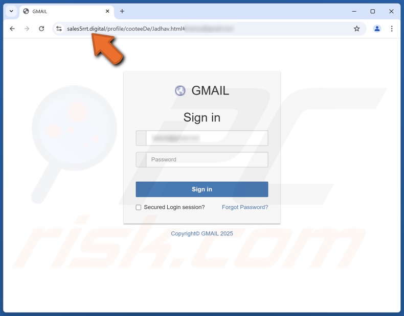 Email Verification Campaign e-mail truffa promossa sito di phishing