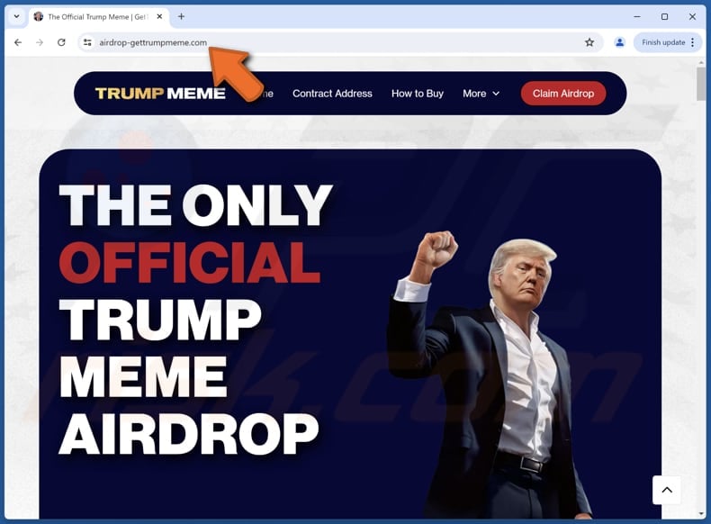 $TRUMP Airdrop truffa