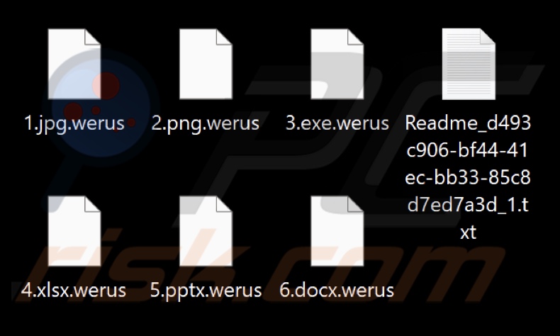 File criptati dal ransomware WeRus (estensione .werus)
