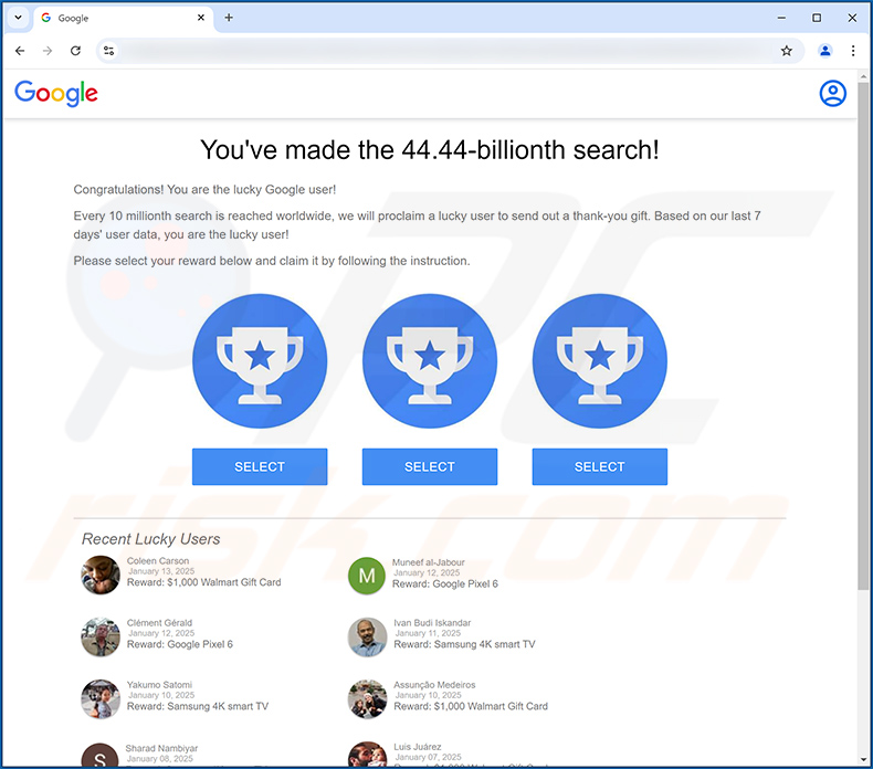 You've made the 44.44-billionth search! POP-UP Truffa