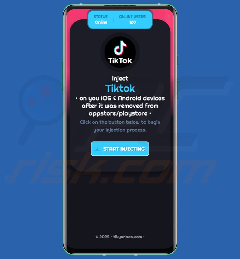 Inject TikTok Android truffa