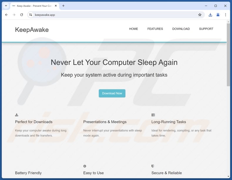 Keep Awake Promotore di applicazioni indesiderate