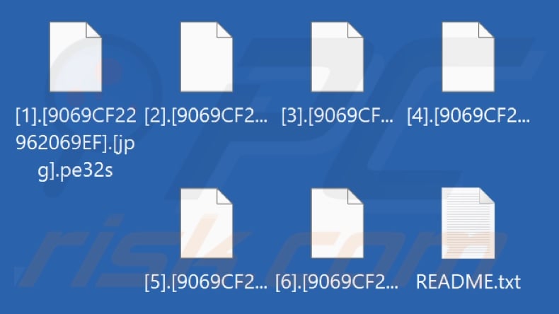 File criptati dal ransomware Pe32s (estensione .pe32s)