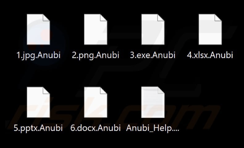 File criptati dal ransomware Anubi (estensione .Anubi)