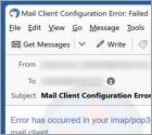 Error In Your IMAP/POP3 Mails Server Truffa