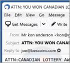 CANADIAN LOTTERY Email Truffa