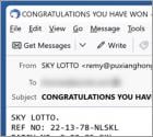 SKY LOTTO Email Truffa