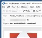 Adobe - You Have Received New Files Email Truffa