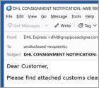 DHL - Customs Clearance Email Virus