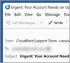 Cloudflare - Important Account Update Email Truffa