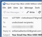 Yahoo Canada Lottery Email Truffa