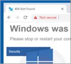 Windows Was Blocked Due To Questionable Activity POP-UP truffa