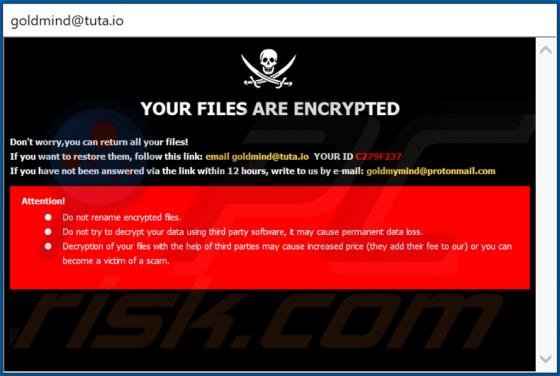 Gold Ransomware
