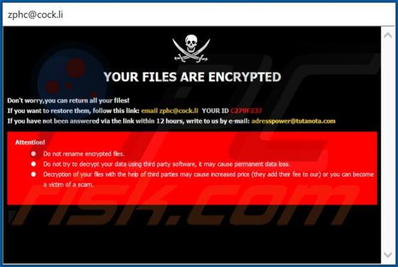 Zphs Ransomware