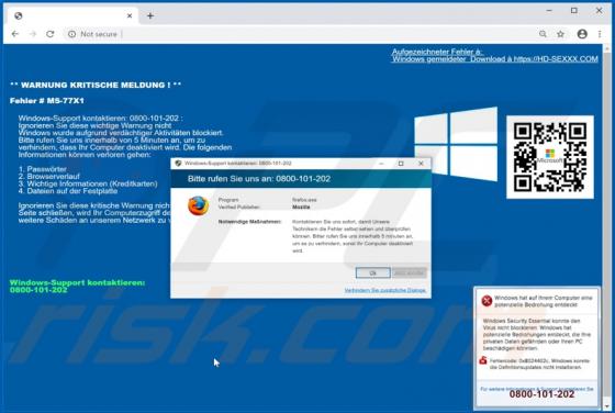 Error MS-77X1 POP-UP Truffa