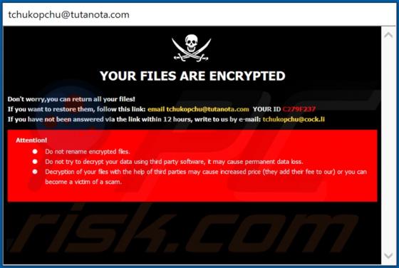 Chuk Ransomware