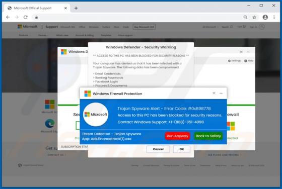 Windows Defender - Security Warning POP-UP Truffa