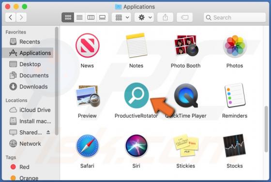 ProductiveRotator Adware (Mac)