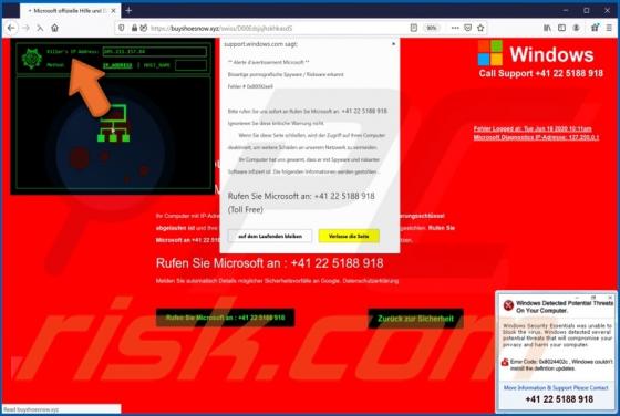 Killer's IP Address POP-UP Truffa