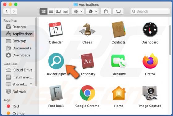 DeviceHelper Adware (Mac)