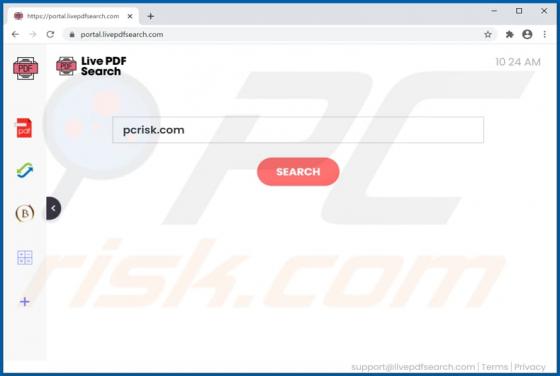 LivePDFSearch Browser Hijacker (Dirottatore)