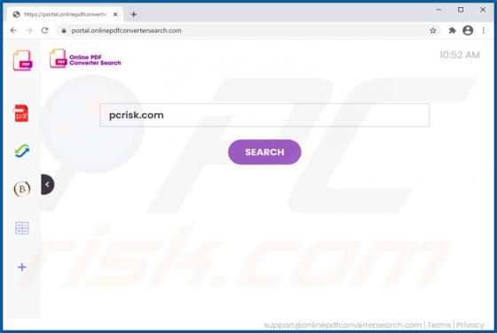 OnlinePDFConverterSearch Browser Hijacker (Dirottatore)