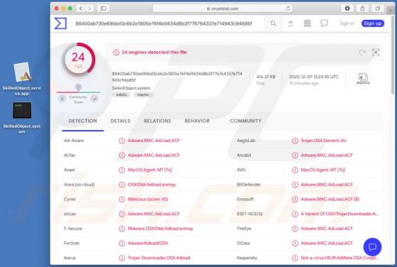 SkilledObject Adware (Mac)