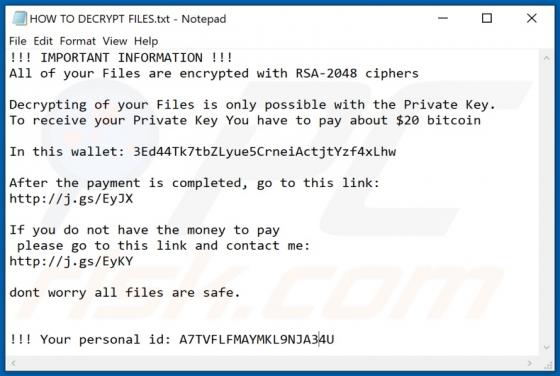 Snopy Ransomware