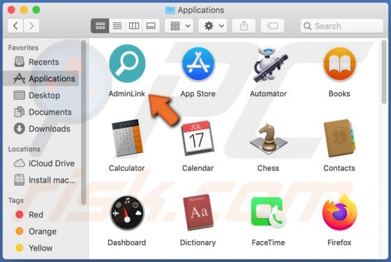 AdminLink Adware (Mac)
