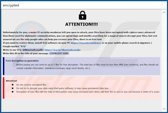 MONETA Ransomware