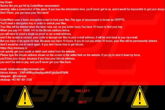 CoderWare Ransomware