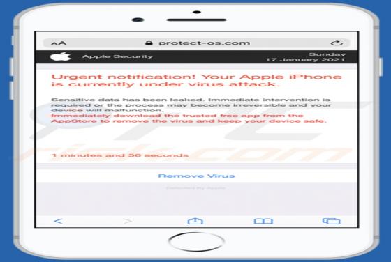 Your Apple IPhone Is Currently Under Virus Attack POP-UP Truffa (Mac)
