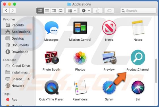 ProductChannel Adware (Mac)