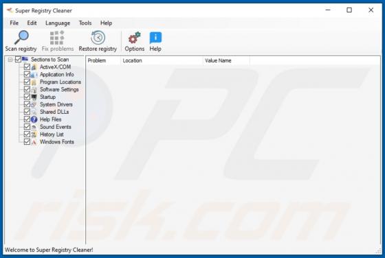 SuperRegistryCleaner Applicazione Indesiderata