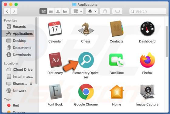 ElementaryOptimizer Adware (Mac)