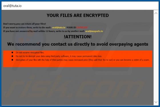 ORAL Ransomware