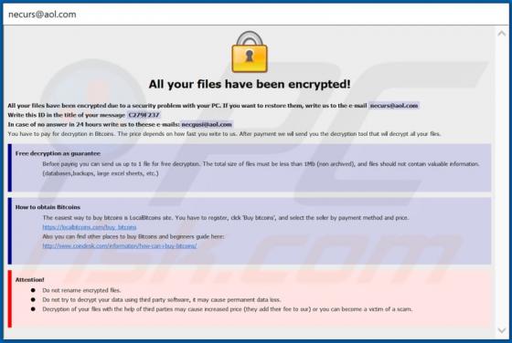 Urs Ransomware